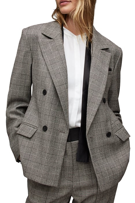 BEA CHECK BLAZER GREY 6