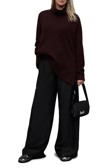 LOCK ROLL NECK RAISIN RED 3