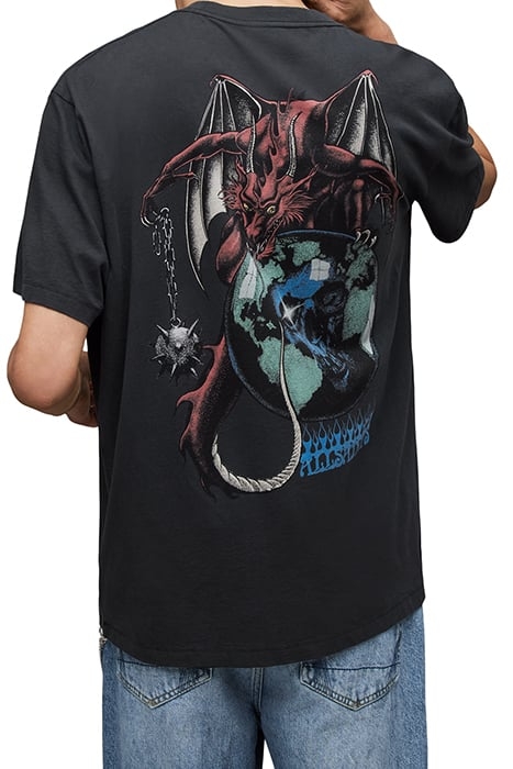 SPACE DRAGON SS CREW WASHED BLACK 2