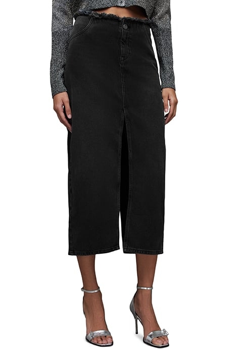 CYRA MAXI SKIRT WASHED BLACK 1