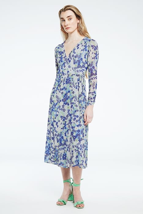 NATALIE DRESS RIAD BLUE/HOLY GUACA 1