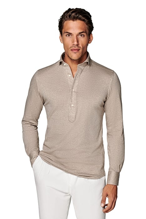 LIGHT BROWN EXTRA SLIM FIT SHIRT LIGHT BROWN 1