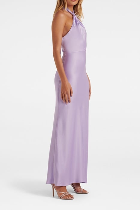 YVETTE KNOT TIE NECK GOWN BLOSSOMING LILAC 4