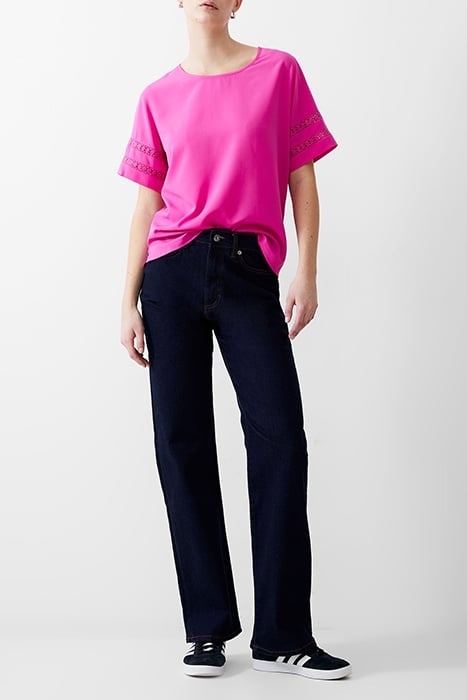 CROCHET TRIM CREPE LIGHT TOP WILD ROSA 3