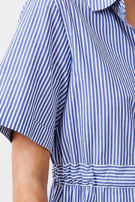 STRIPE POPLIN SHIRT DRESS BLUE/WHITE 4