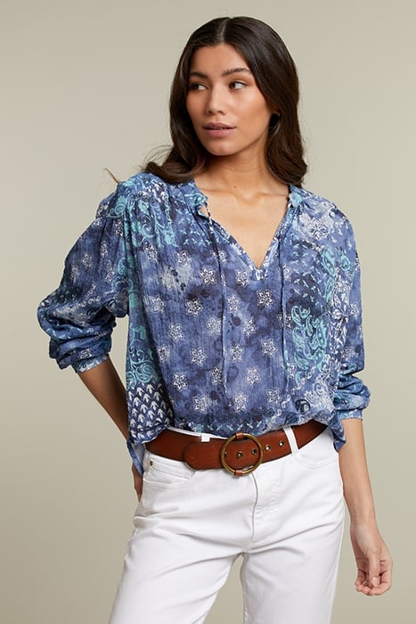 BLUE LOOSE STRINGS SHIRT 1