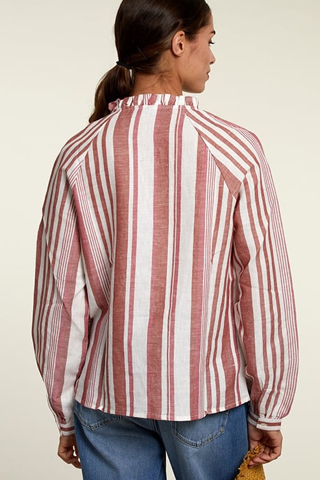 RED/WHITE STRIPED SHIRT WITH TASSELS 2
