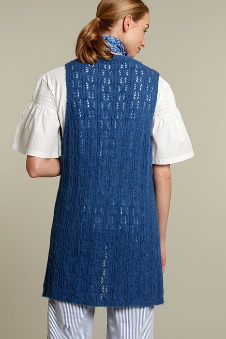 BLUE LONG AJOUR SPENCER 2