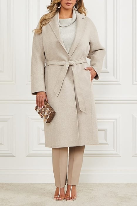 MAXIME LONG COAT LIGHT GREY WRAP MULTI 2