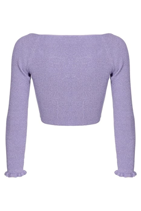 BLUMA CARDIGAN COSTINA LUREX PURPLE TULIP 2