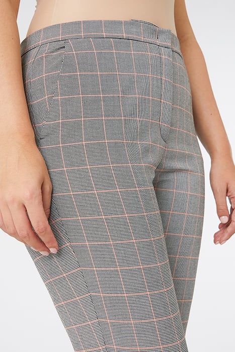 GLEN PLAID KICK FLARE TROUSERS GREEN 6