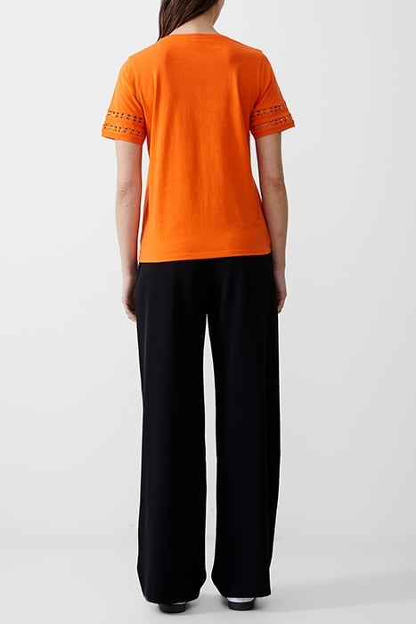 CROCHET TRIM TEE MANDARIN 3