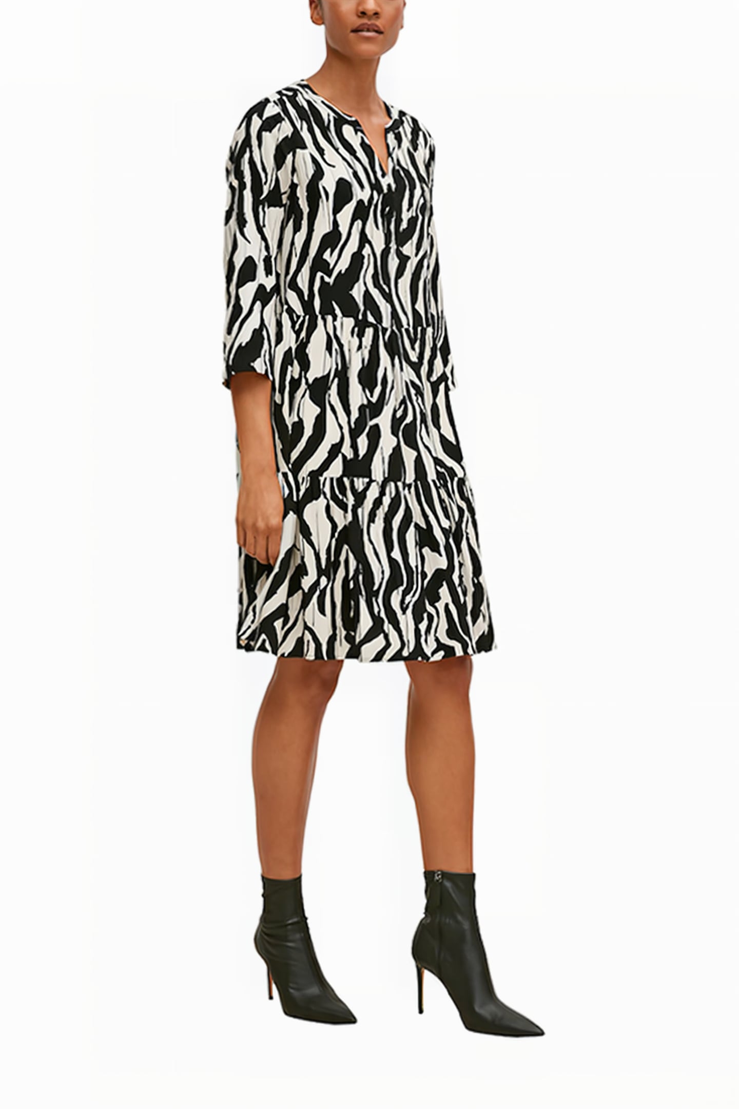 COMMA DRESSES GREY/BLACK 1