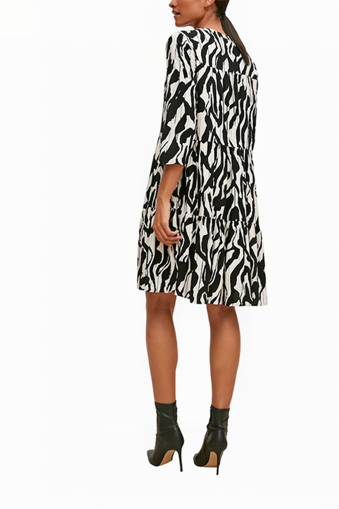 COMMA DRESSES GREY/BLACK 2