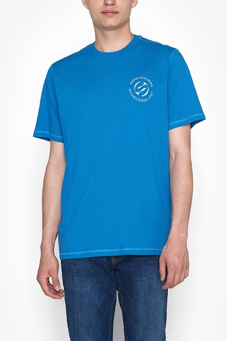 ELIASSI CHEST PRINT TEE + IMPERIAL BLUE 1