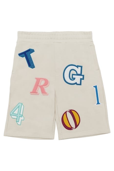 INFERNO MONOGRAM SHORTS PALE BEIGE 4
