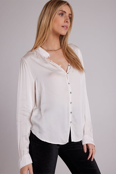 SHIRRED BUTTON SOFT ALABASTER 4