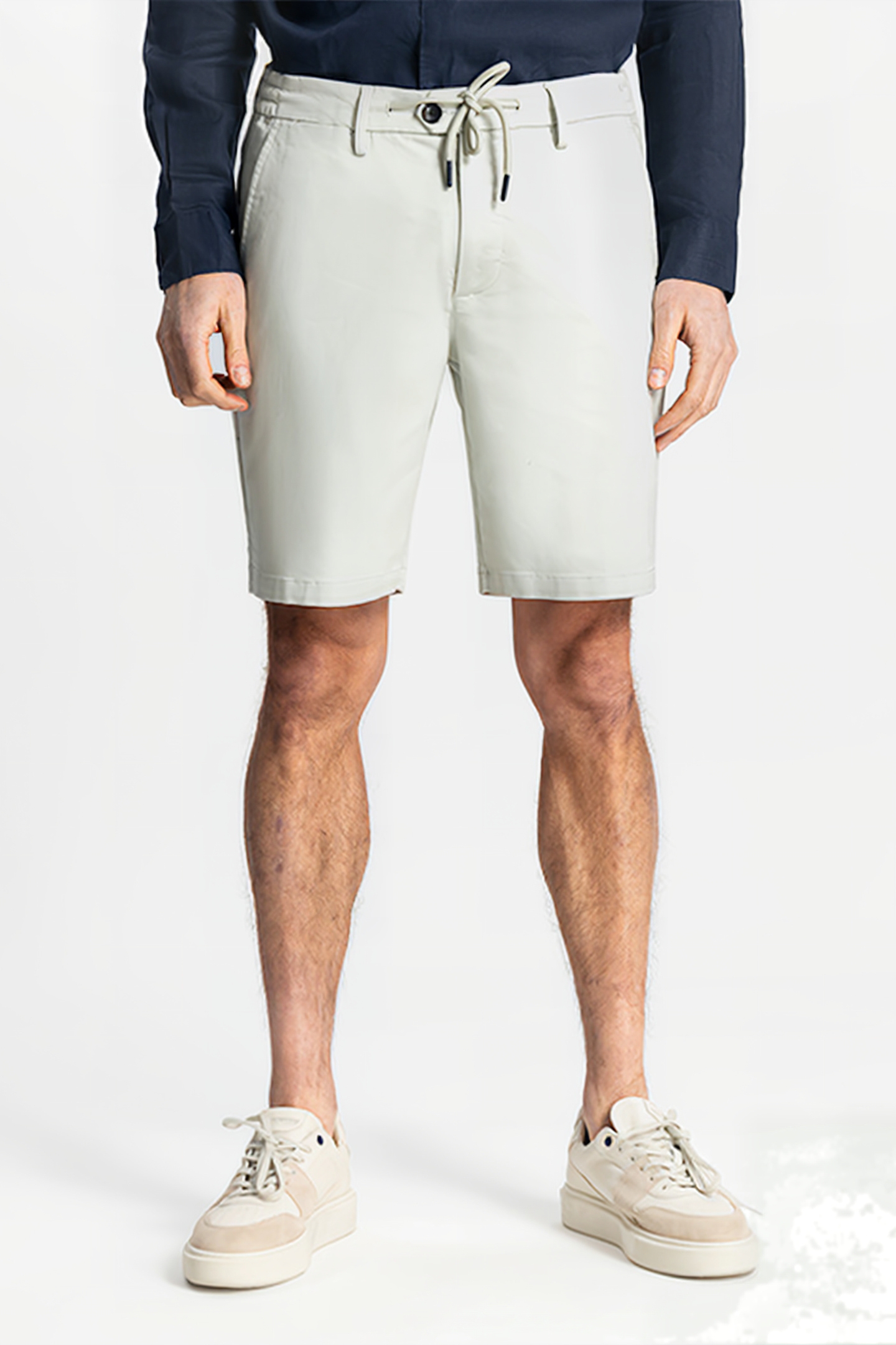 JORDAN JOGGER SHORTS TWILL KNIT SILVER BIRCH 1