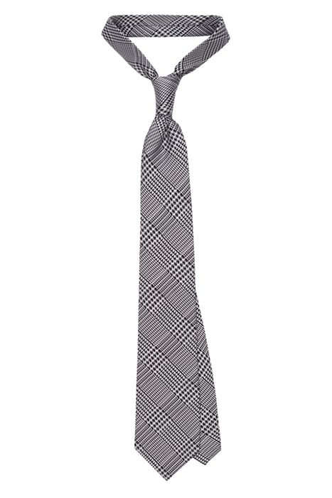 NAVY HOUNDSTOOTH TIE NAVY 1