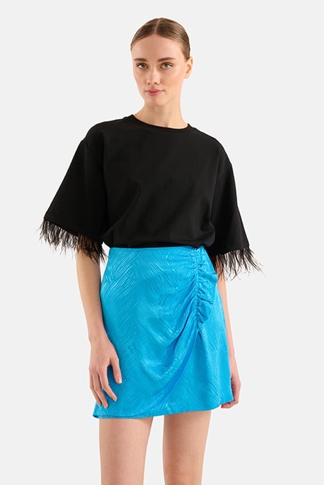 LA-SBFRINGE SKIRT BLUE 5