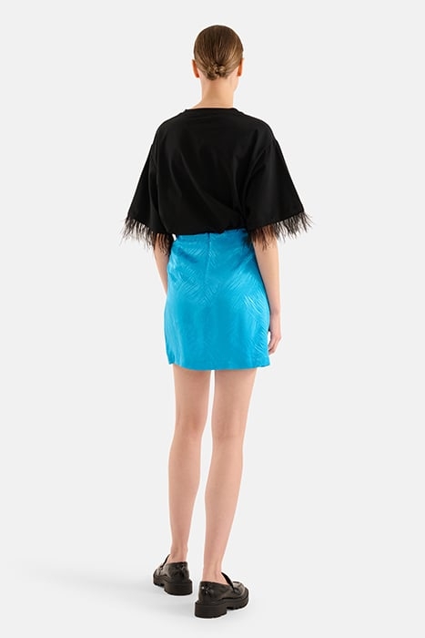 LA-SBFRINGE SKIRT BLUE 3