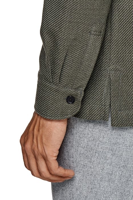 SHIRT JACKET-MID GREEN DARK GREEN 8