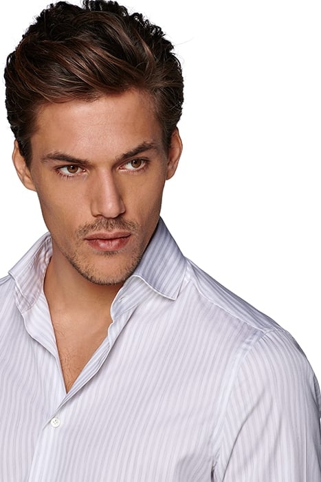 L.GREY STRIPE COTTON TENCEL LIGHT GREY 6