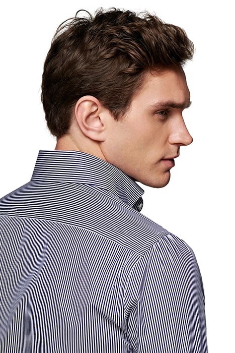 LUXURY STRETCH NAVY STRIPE NAVY 7