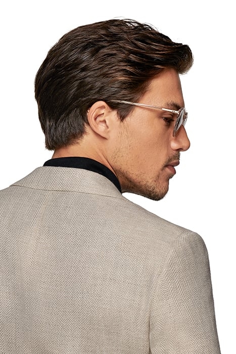 JACKET-L.BROWN-HERRINGBONE LIGHT BROWN 7