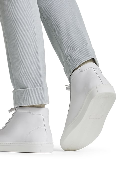 LEATHER-HIGHTOPSNEAKER-WHITE WHITE 4