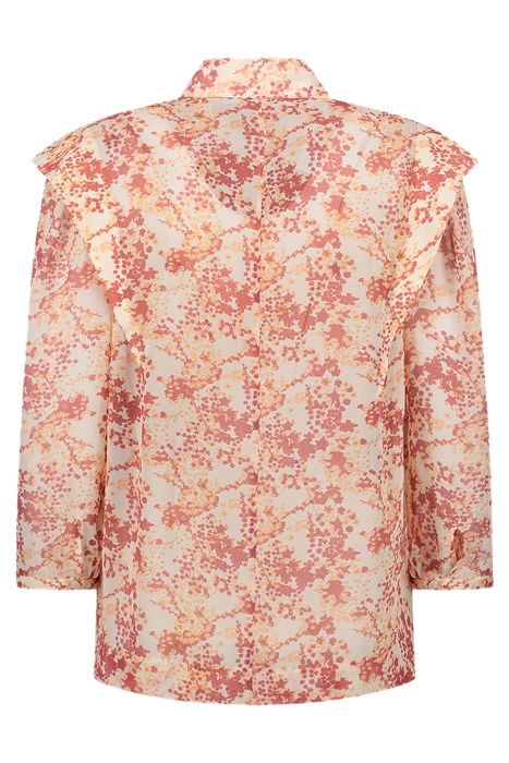 ROSIE BLOUSE PALE RED FLOWER 2