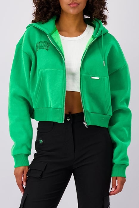 ARCH ZIPPED HOODY GREEN 1
