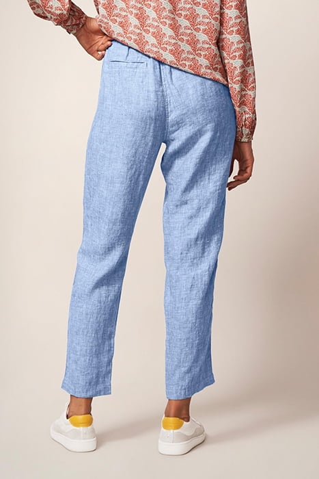 ROWENA LINEN TROUSER CHAMBRAY BLUE 2