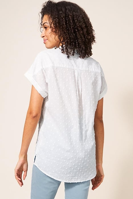 ELLA COTTON SHIRT PALE IVORY 2