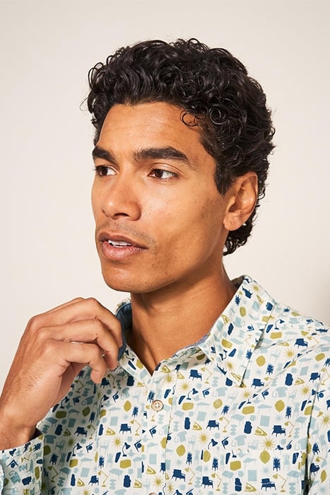 ANTIQUE PRINTED SHIRT NATURAL 4