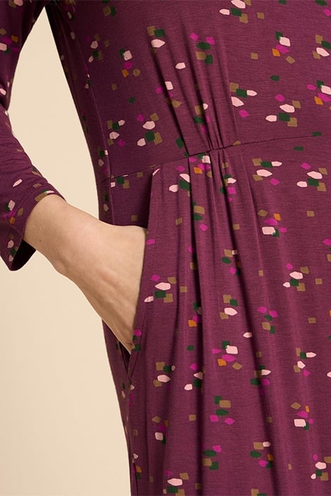 TALLIE ECO VERO JERSEY DRE PURPLE PRINTED 5