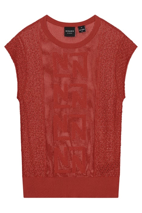 JOSIE SS TOP TERRACOTTA RED 1
