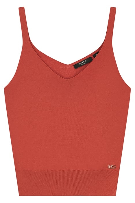 JOLIE SINGLET TERRACOTTA RED 1