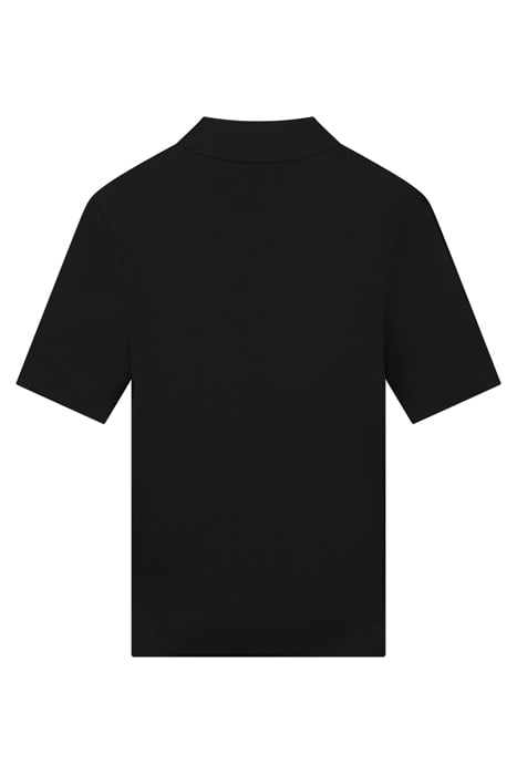 RIB TOP TURTLE NECK BLACK 2