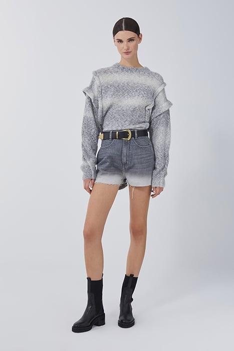 JOAN SHORT IN GREY LUNAR 1