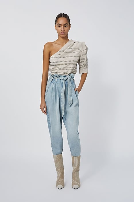 MORONI BLOUSE IN PEARL GREY 2