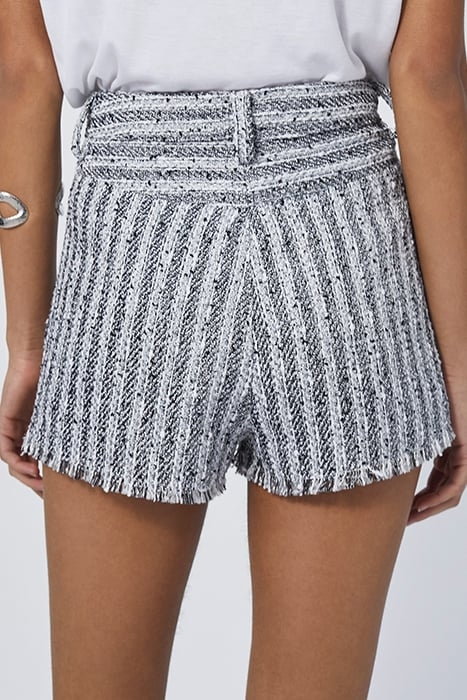 HONZA SHORT IN BLACK/WHITE/SILVER 2