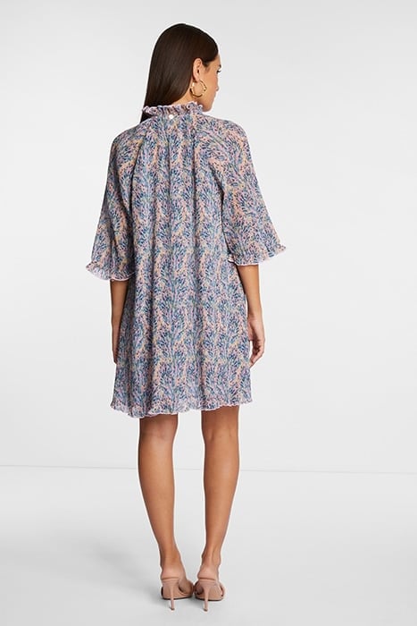 PRINTED PLISSEE DRESS ROSE QUARTZ 2