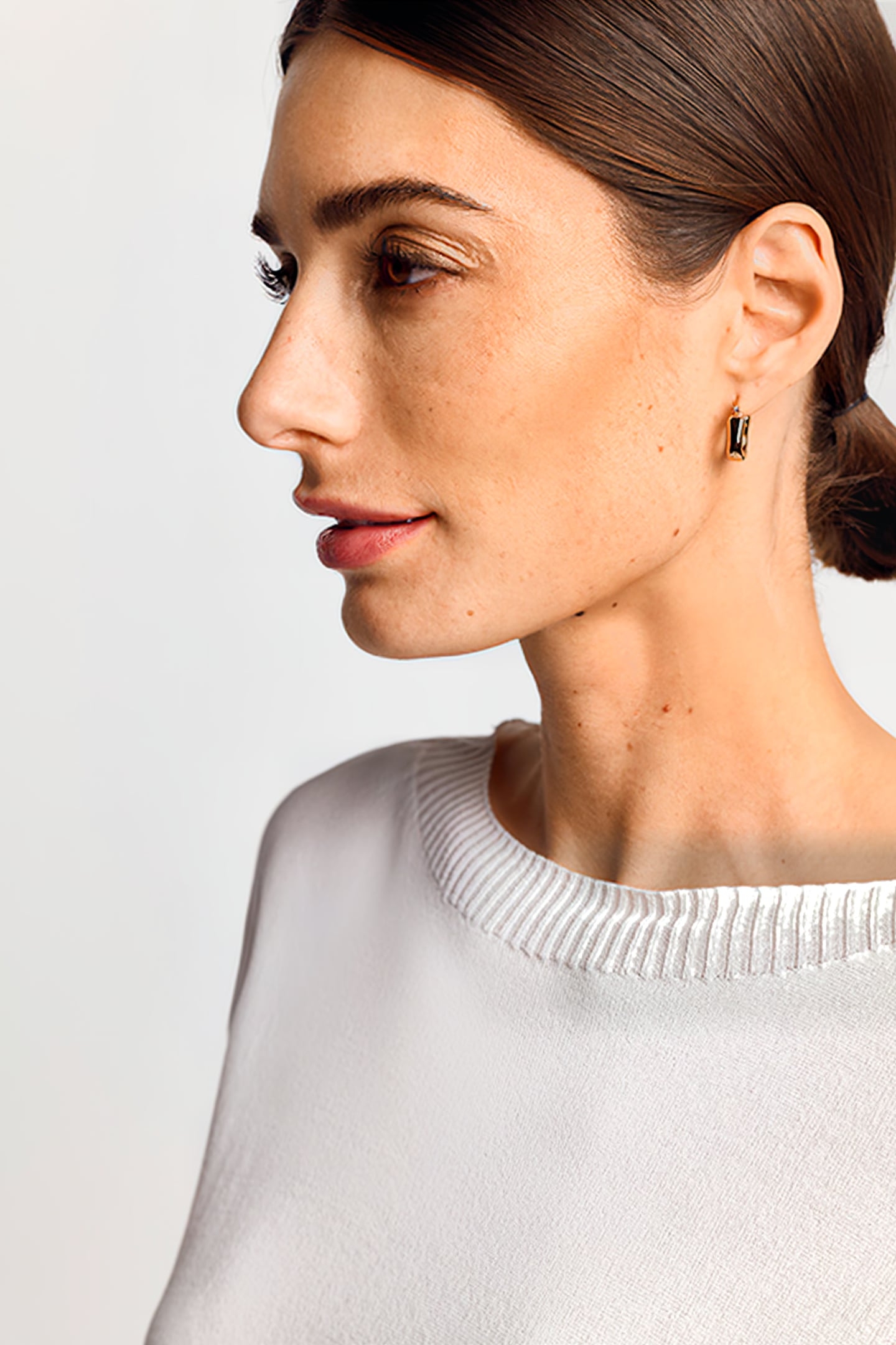 FINEGAUGE SEAMLESS PULLOVER RECYCLED WHISPER WHITE 4