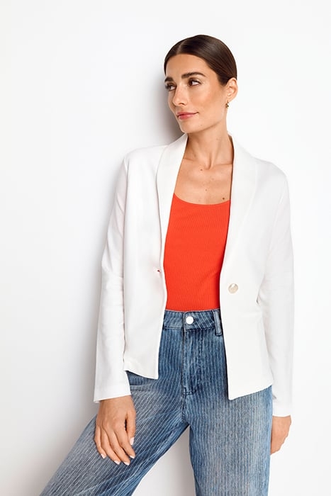 JERSEY BLAZER WHISPER WHITE 1