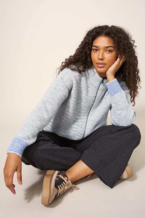 WEEKEND BOMBER GREY MARL 3