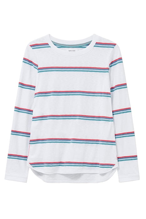 CAIE STRIPE TEE WHITE 2