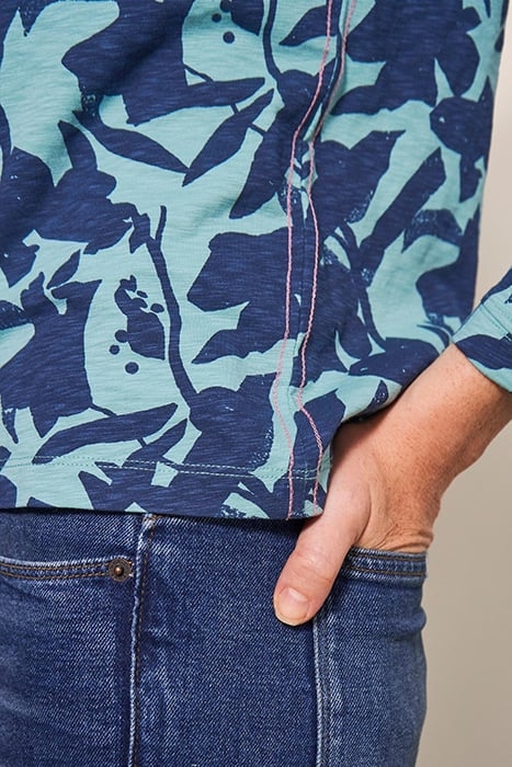 NELLY TEE TEAL PRINTED 4