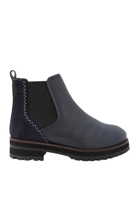 WIDE FIT LEATHER CHEEA BOOT DARK NAVY 1