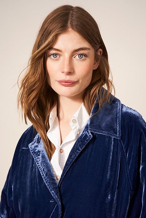 VELVET TER COAT DEEP BLUE 4